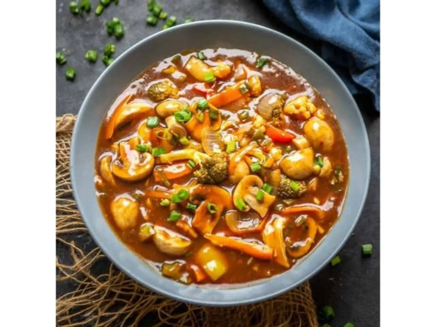 Exotic Vegetables Served With Your Choice Of Sauce - Schezwan Sauce