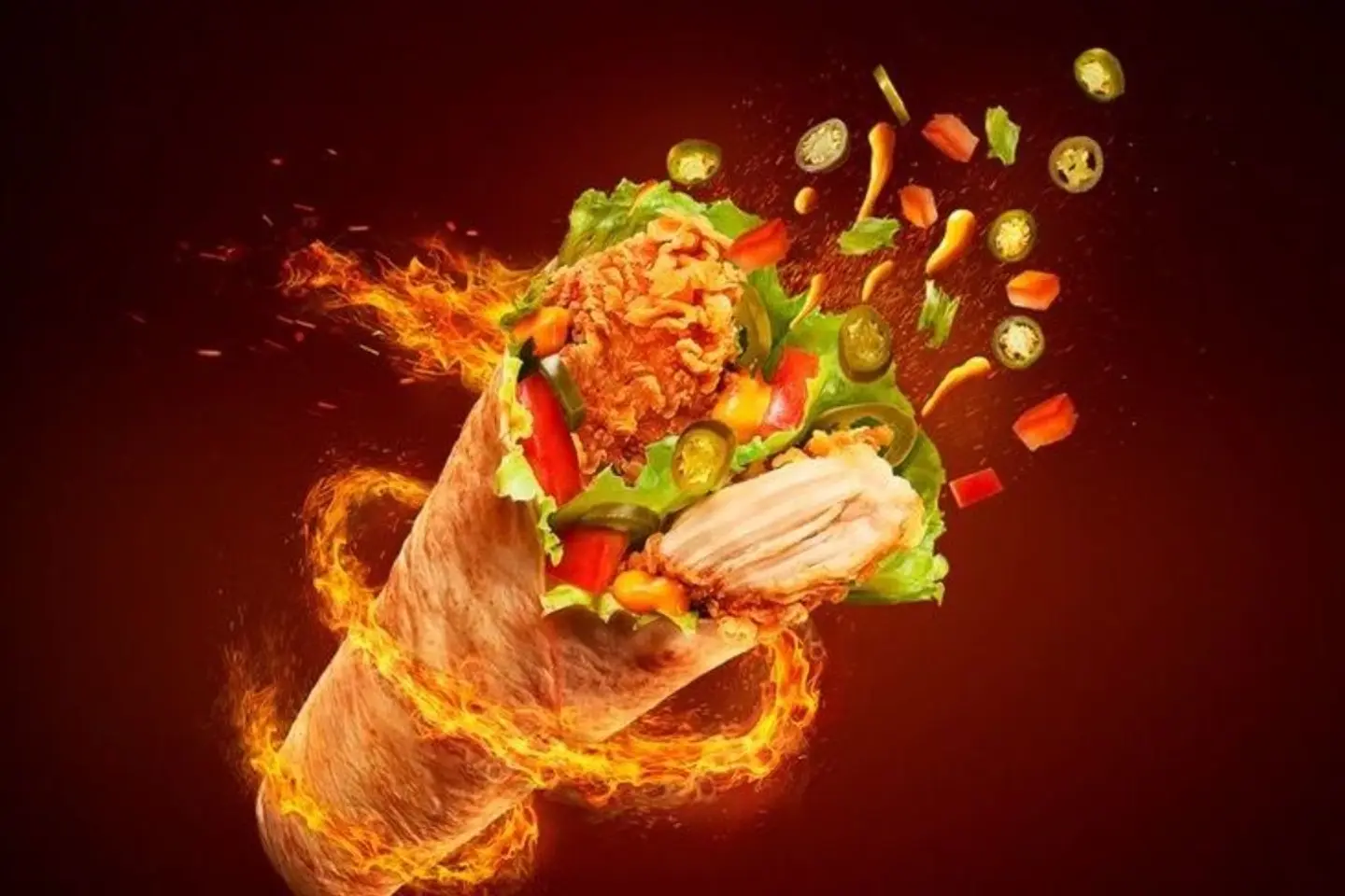 ساندوتش دجاج كبير - وجبة ساندوتش دجاج كبير