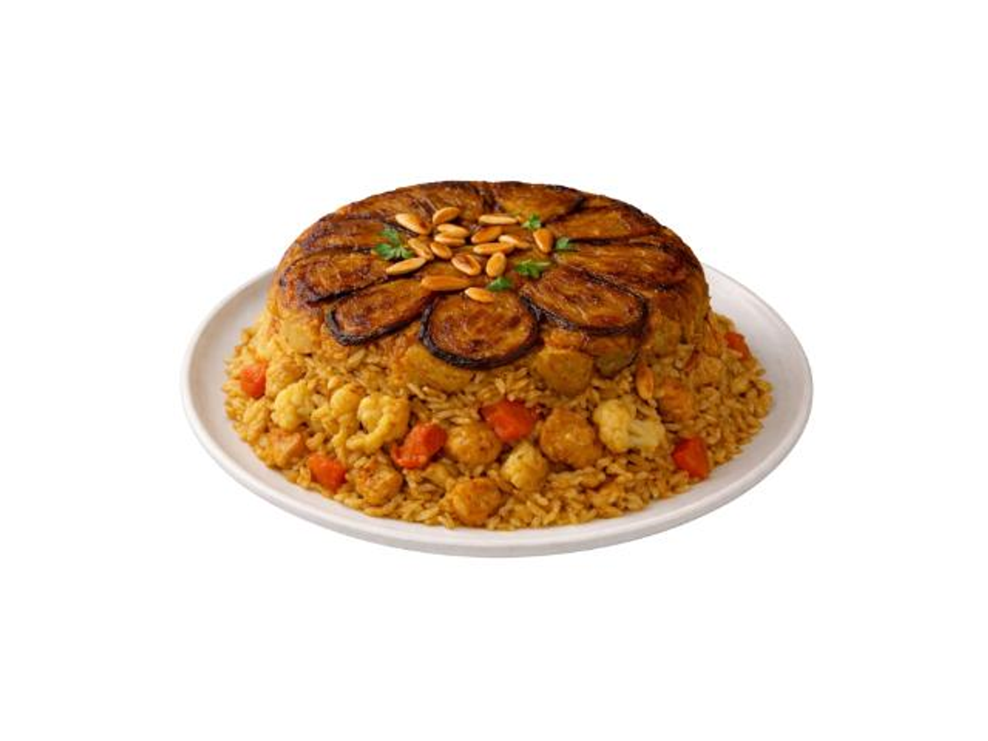 دجاج المقلوبة - نص حبة دجاج