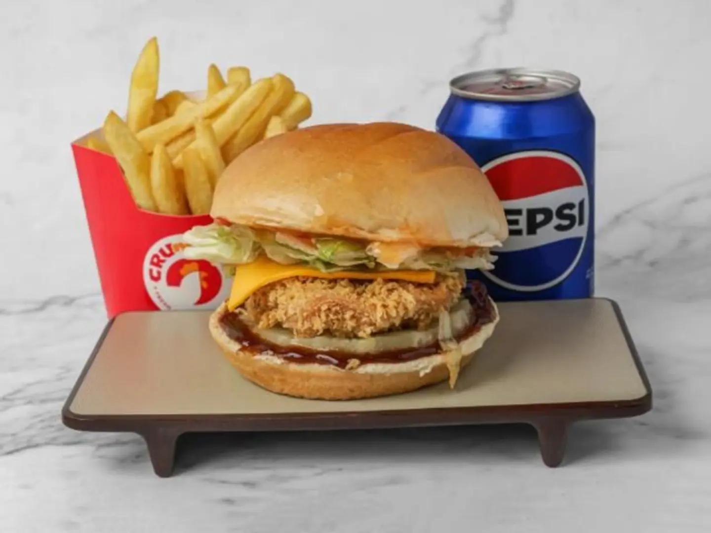 Crunchet Burger Meal - Regular