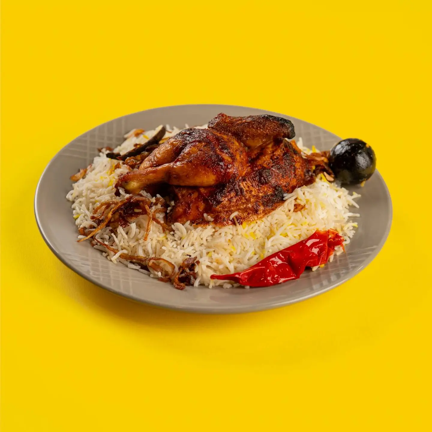 شعبي مع دجاج - نص حبة دجاج