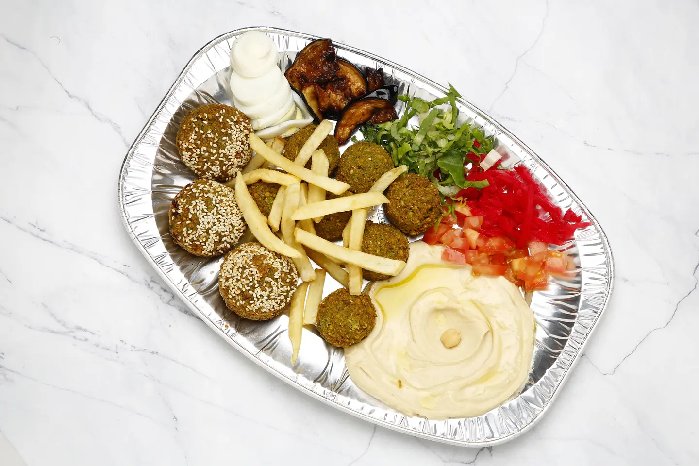 صحن فلافل محشي مشكل - صغير