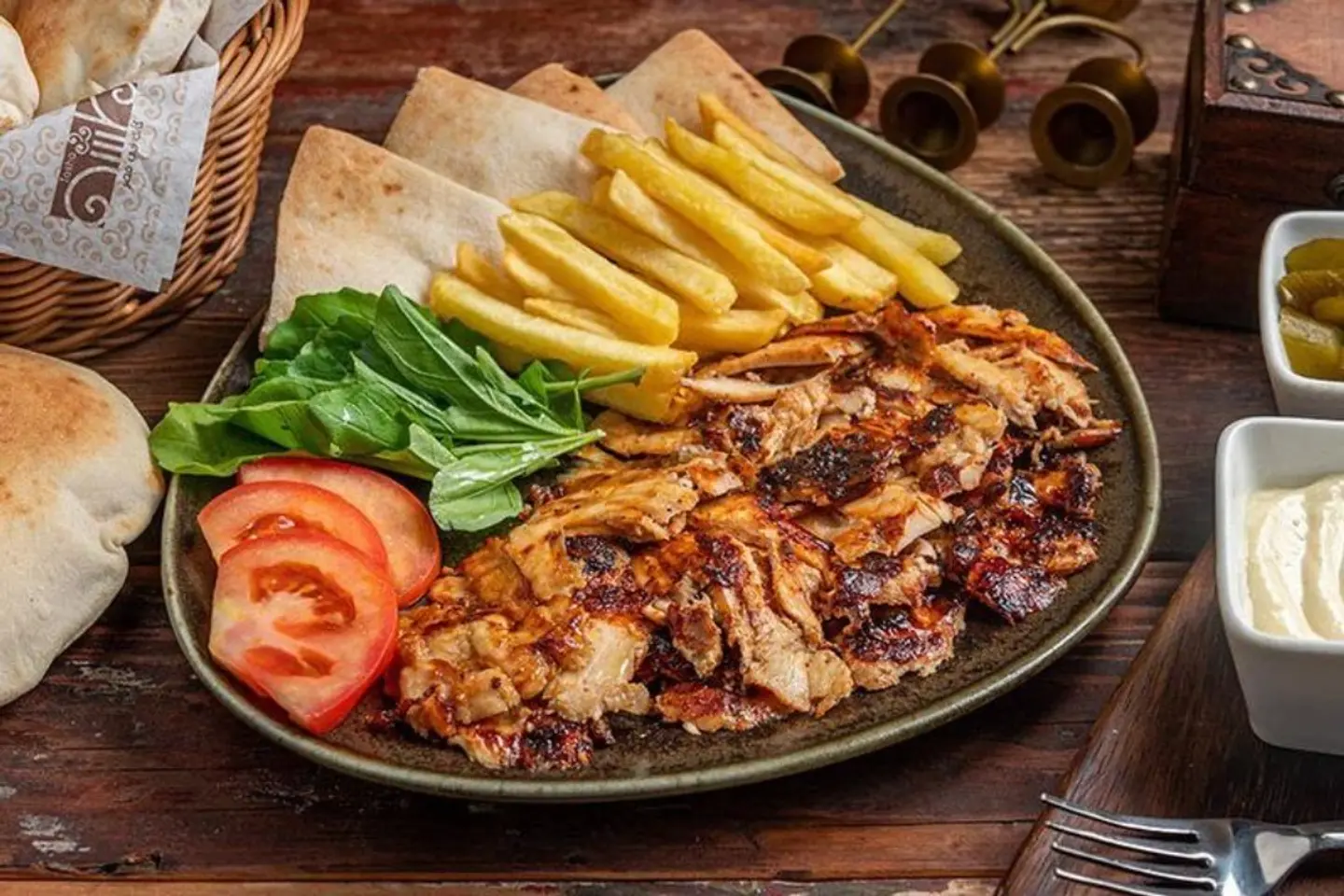 صحن شاورما مشكل - كبير