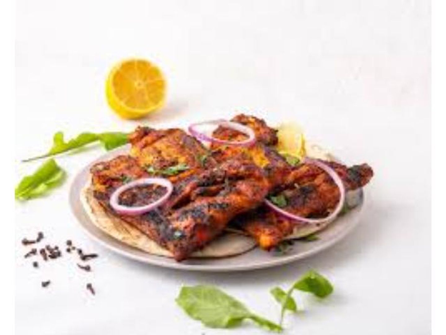 دجاج على الفحم بدون رز - نص حبة دجاج