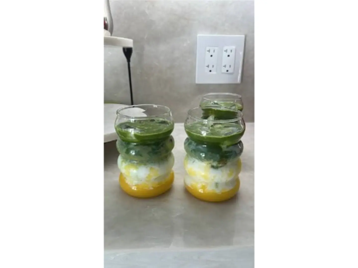 Matcha Milk Tea With Brown Sugar Pearls - 500 Ml