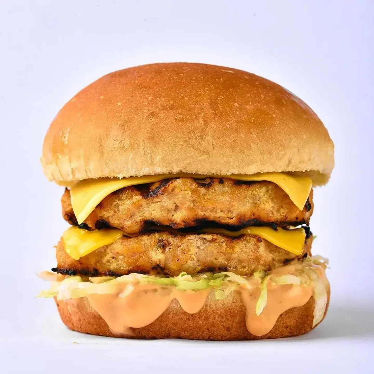 برجر دبل دجاج مشوي جبن - عادي