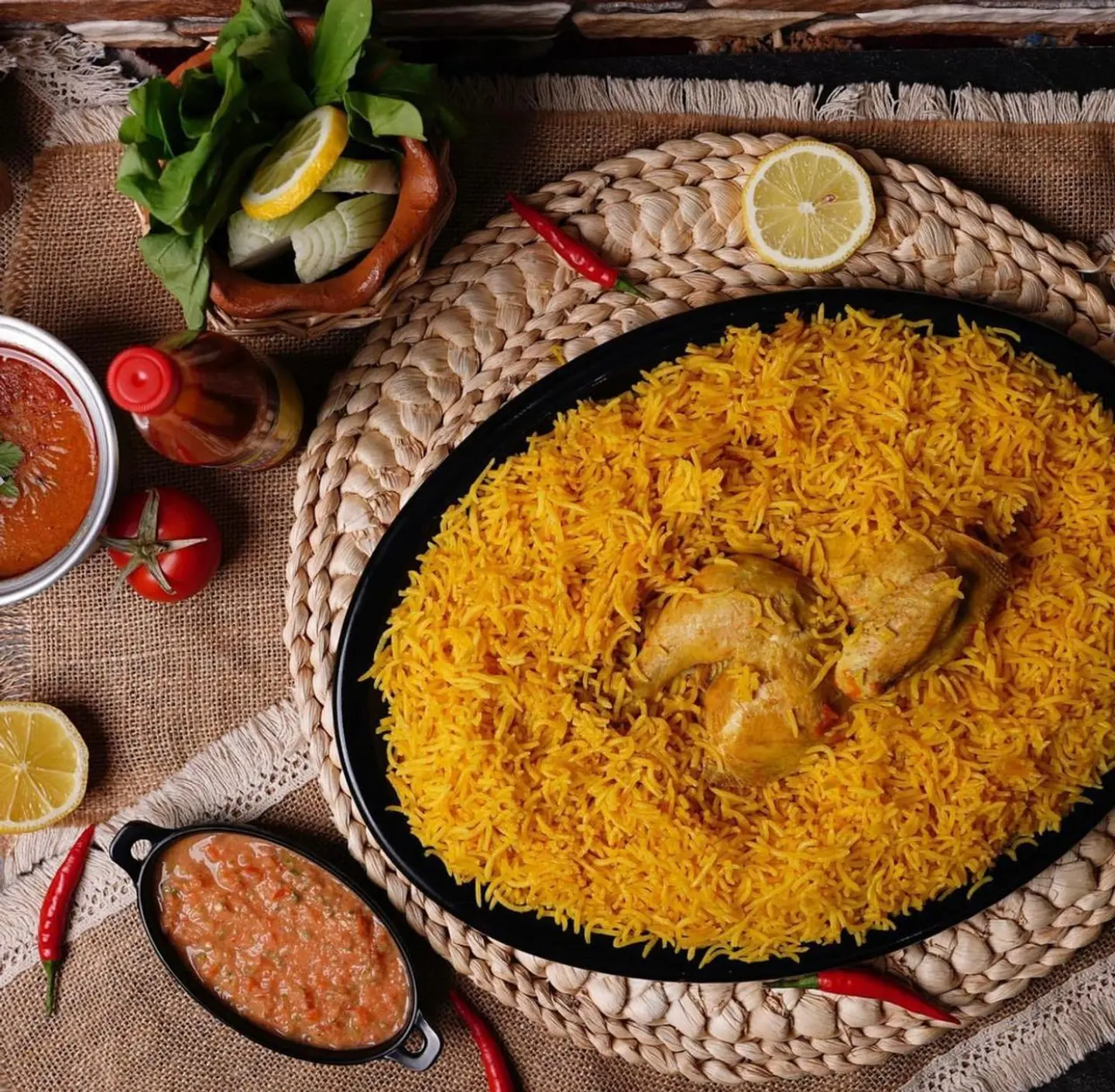 Madghot Chicken With Rice - Half A Chicken