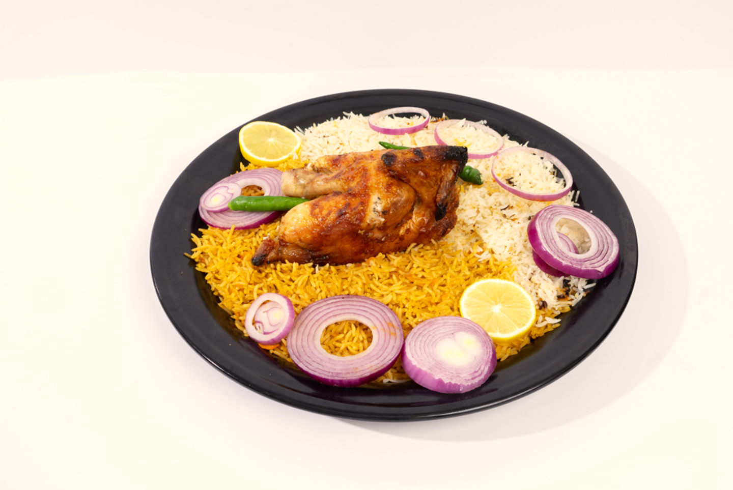 دجاج شواية مع الأرز - نص حبة دجاج