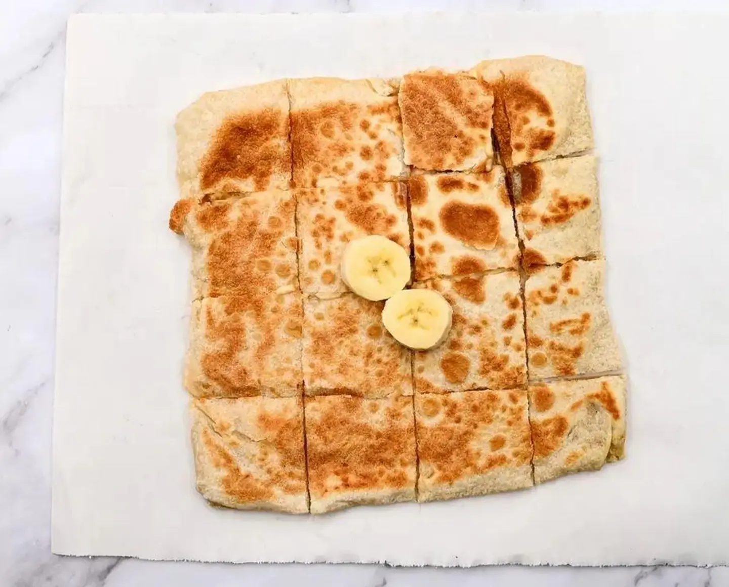 مطبق حلو جبن و موز - المطبق صاج