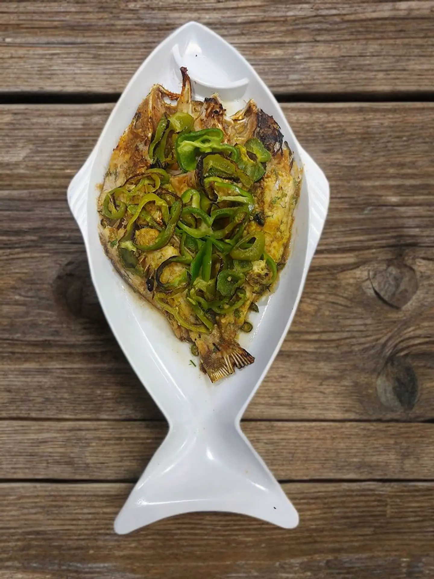 Sheri Fish, Or Ondak, Or Grilled Yam With Pepper - For One Person