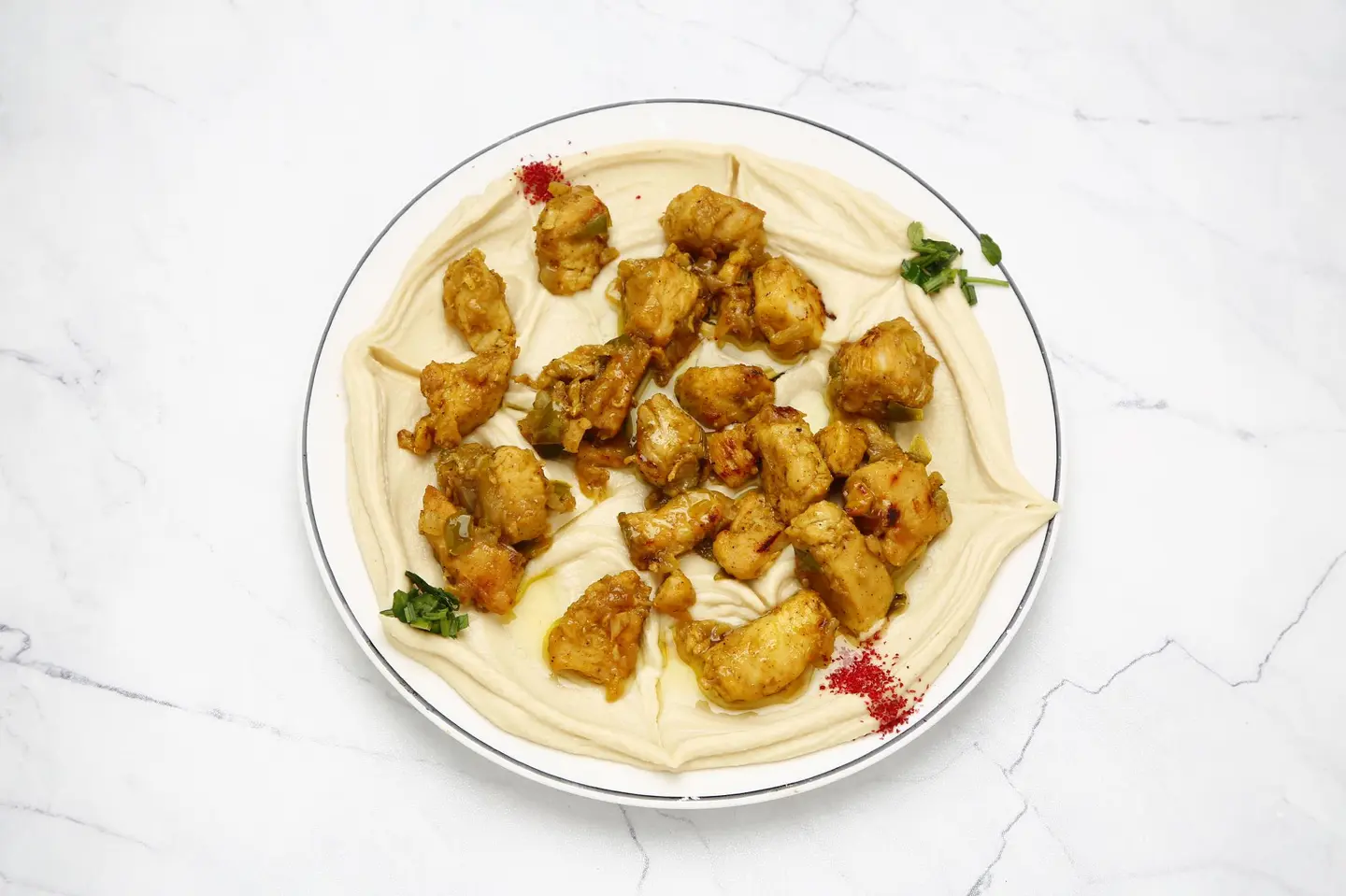 حمص بالدجاج - صغير