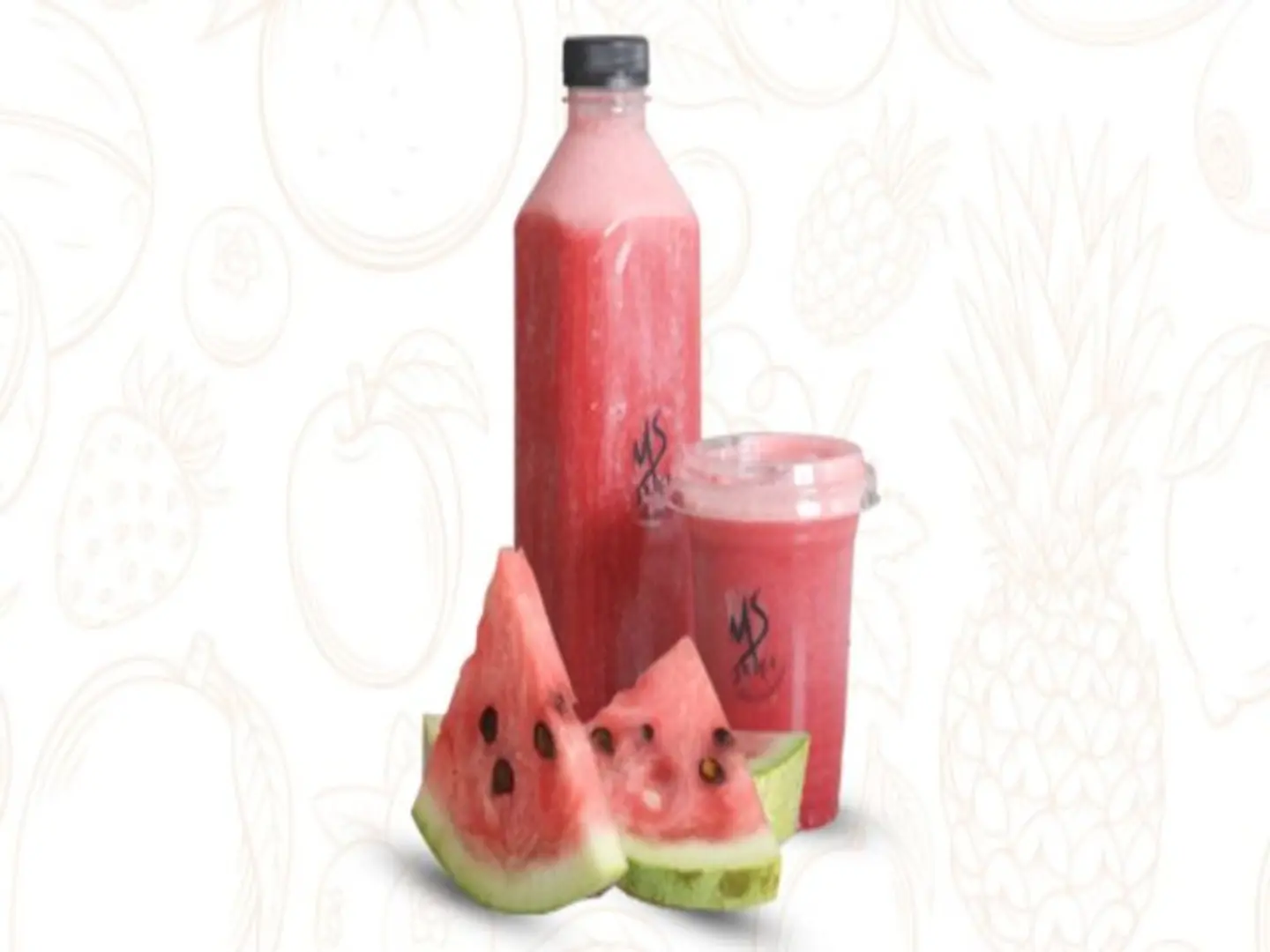 عصير بطيخ - كوب وسط