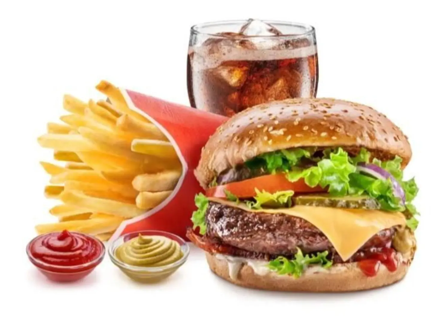 Meat Burger Meal - Regular