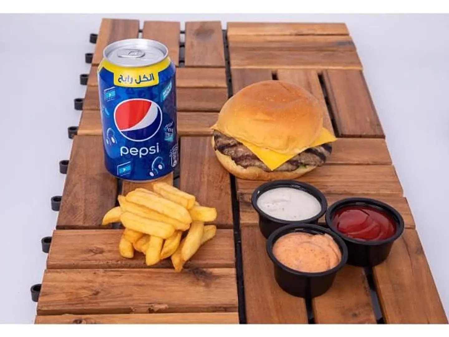 Beef Burger Meal With Potato Bun - Plain