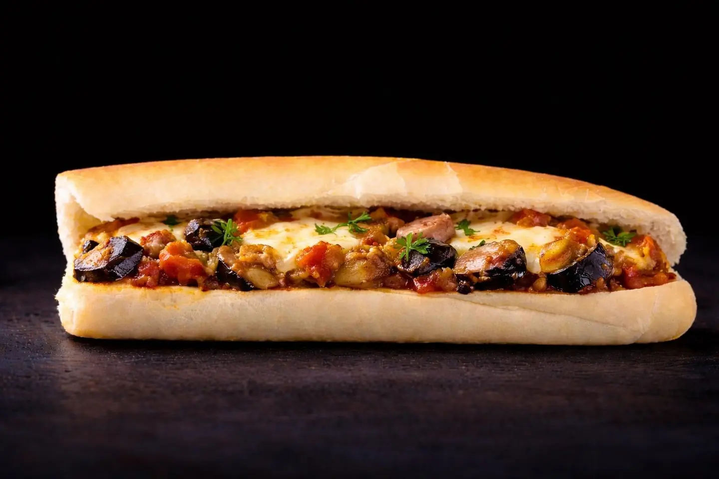 Eggplant Hamsa - Samoli Bread