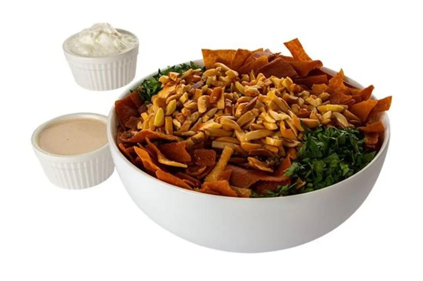 Hummus Fattah With Labna And Tahinah Dish - Small