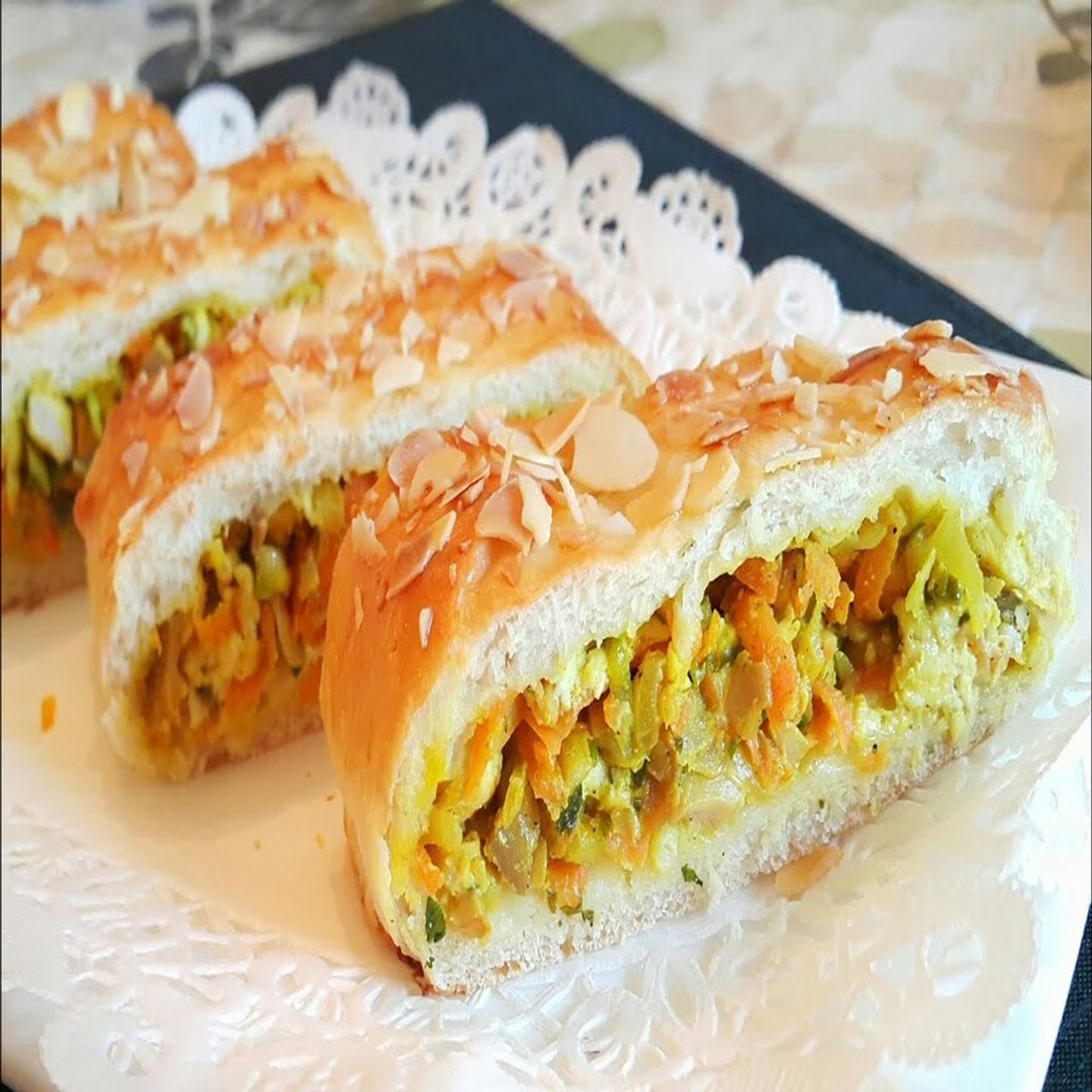 دجاج خضار - وسط