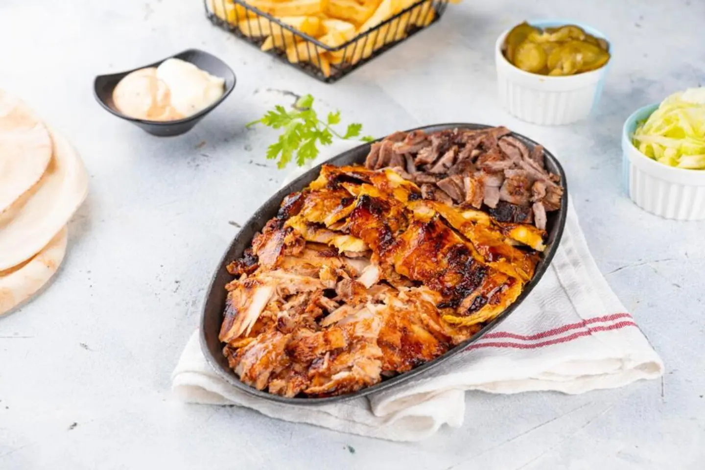 صحن شاورما منثور - كبير