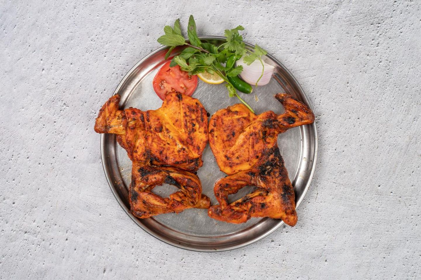 Charcoal Chicken With Pepper  - Half Chicken
