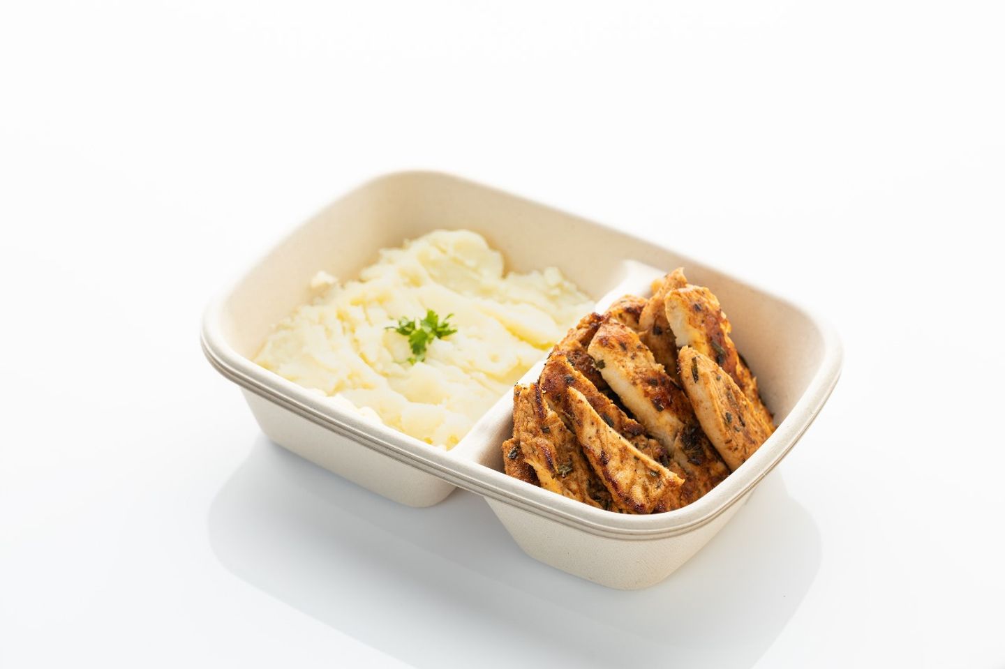 Grill Herbs Chicken 150 G - White Rice 150 Gm