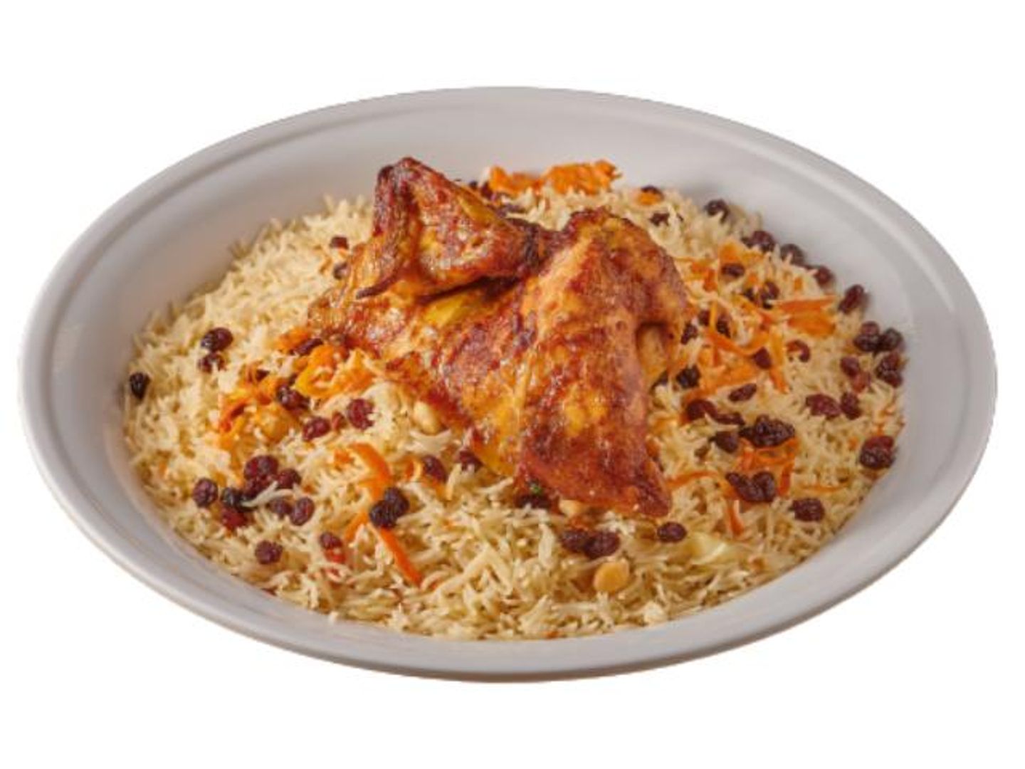 دجاج على شواية مع الرز - نص حبة دجاج