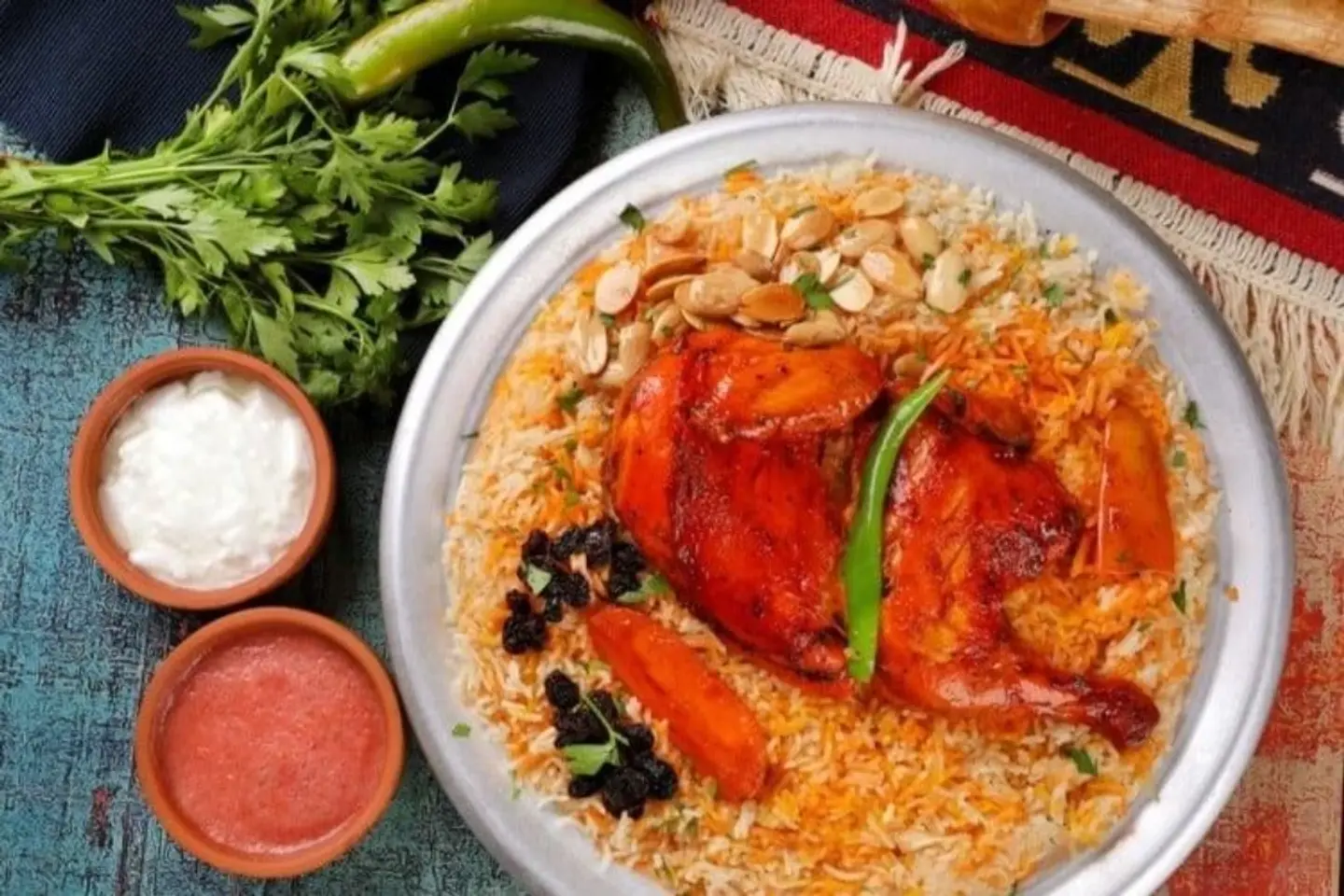 دجاج مندي - نص حبة دجاج