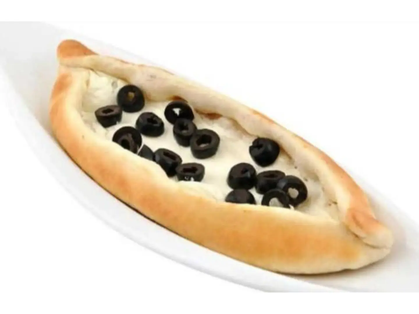 Labneh Pie With Black Olives - Medium