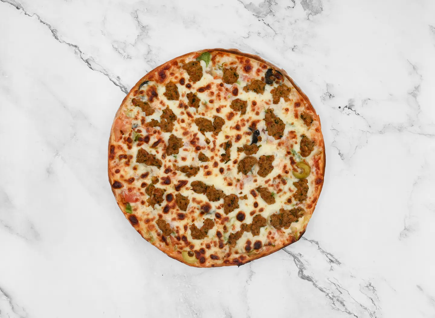 Cheese And Meat Pizza - Small