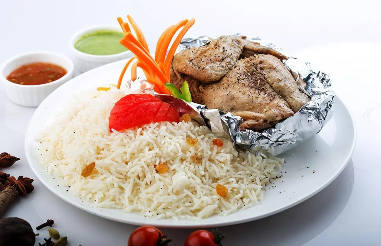 دجاج مدفون - نصف