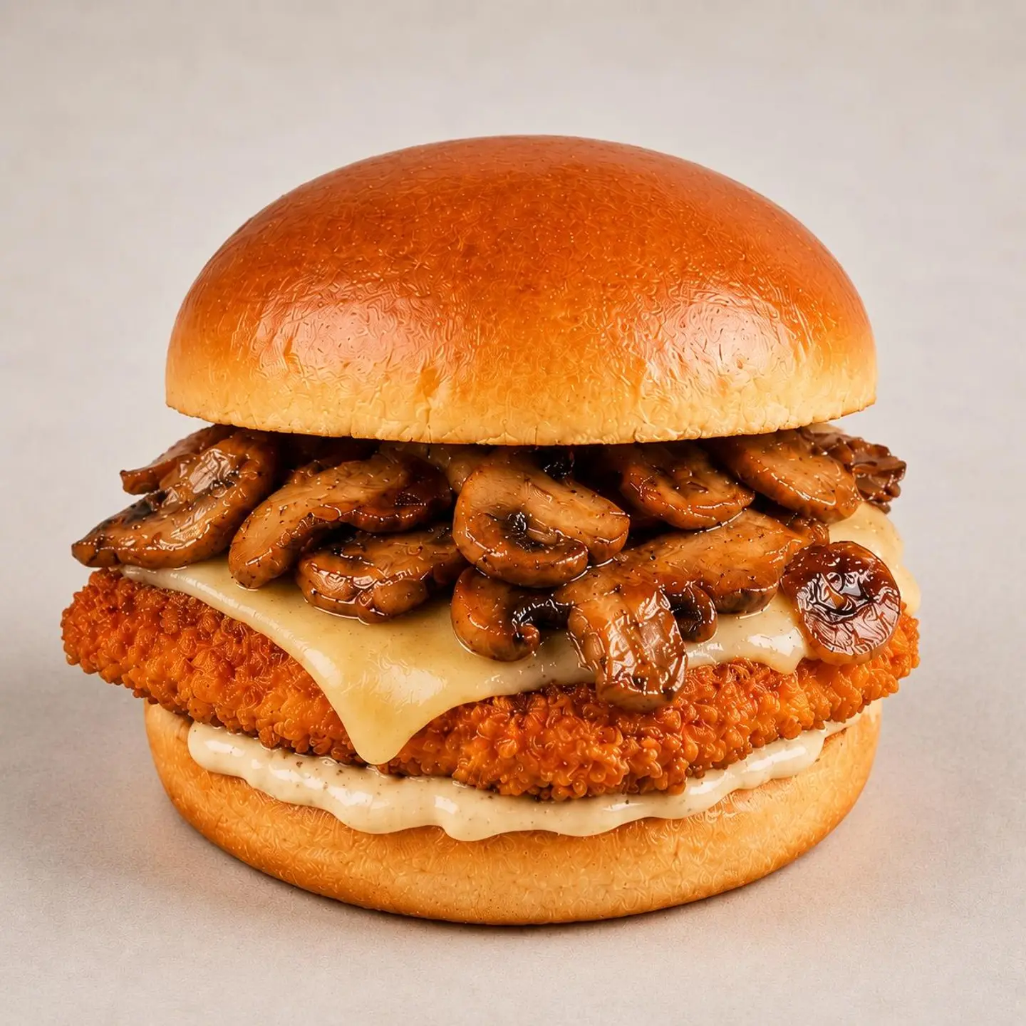 Chicken Mushroom Burger - Sandwich