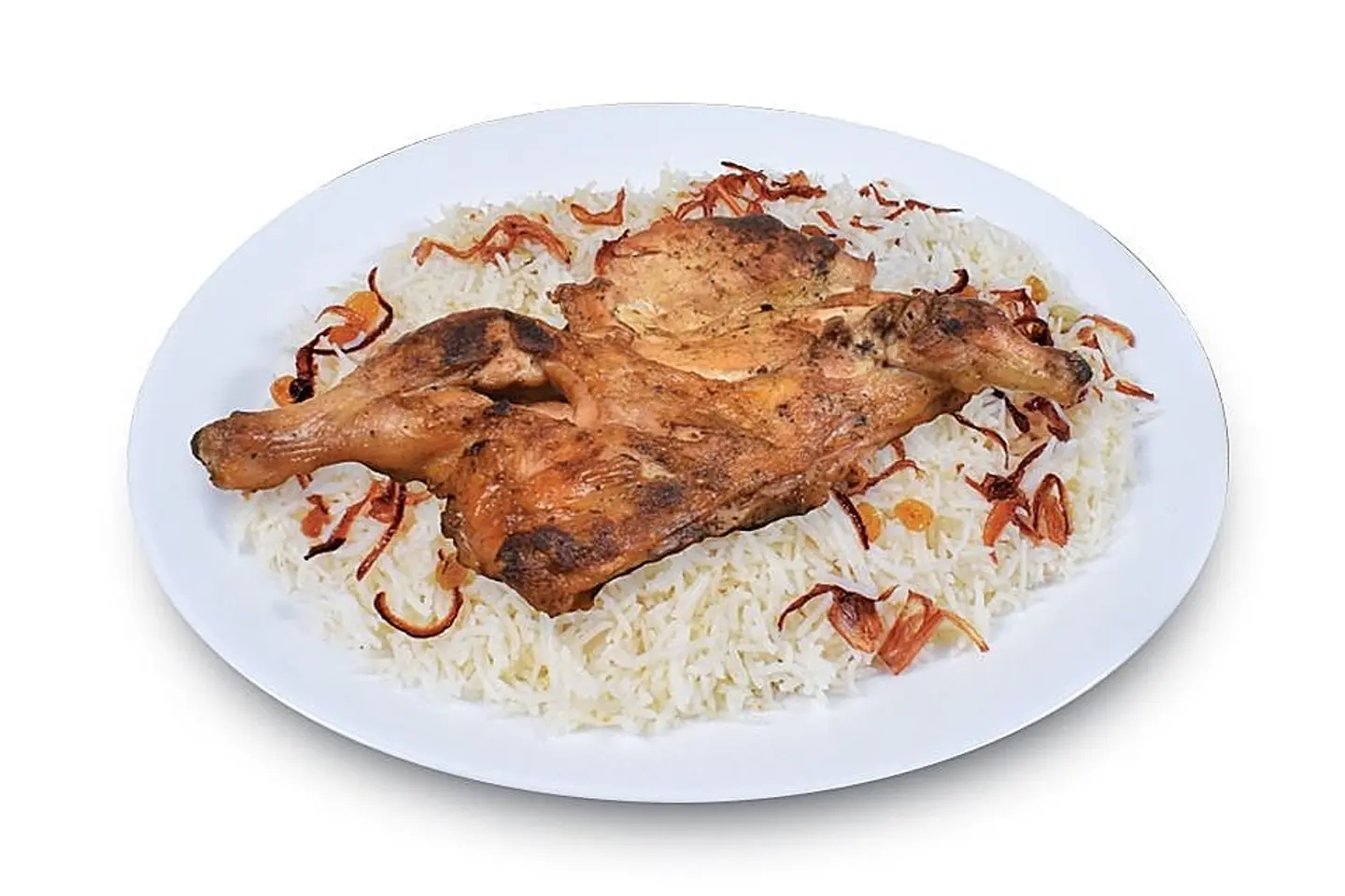 دجاج مظبي مع أرز بيشاور - نص حبة دجاج