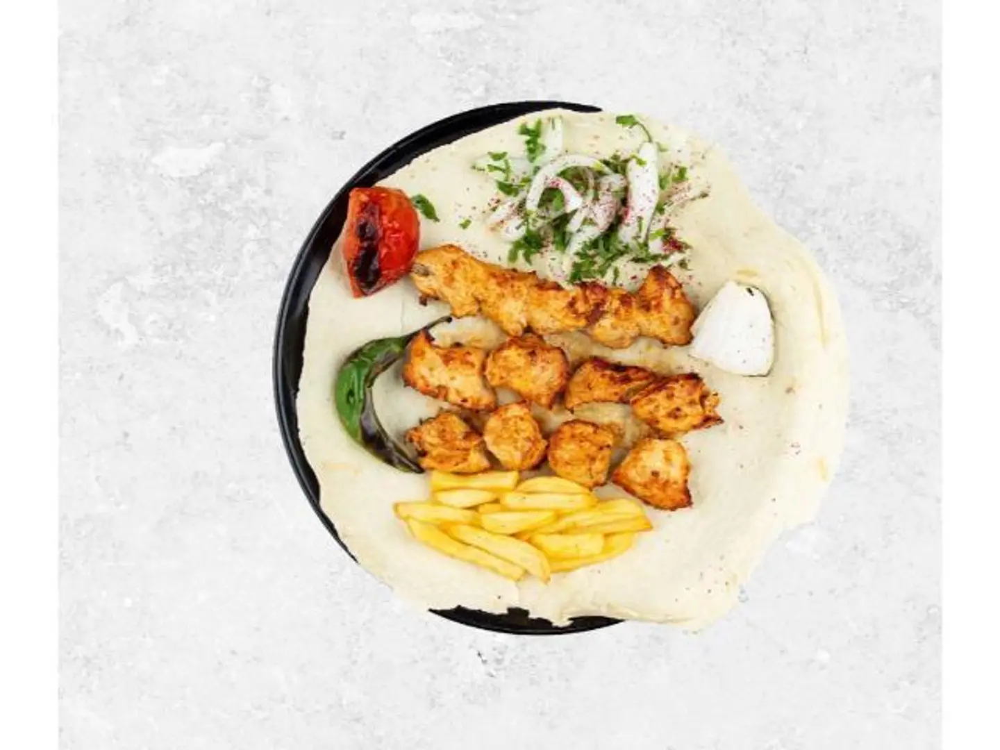 صحن شيش طاووق عربي - 6 قطع