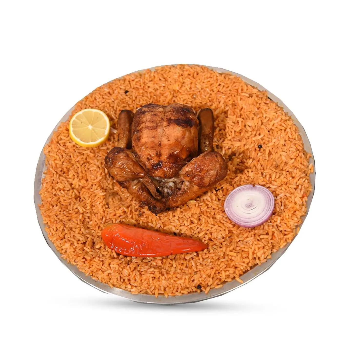 Grilled Chicken With Red Rice - Half Chicken