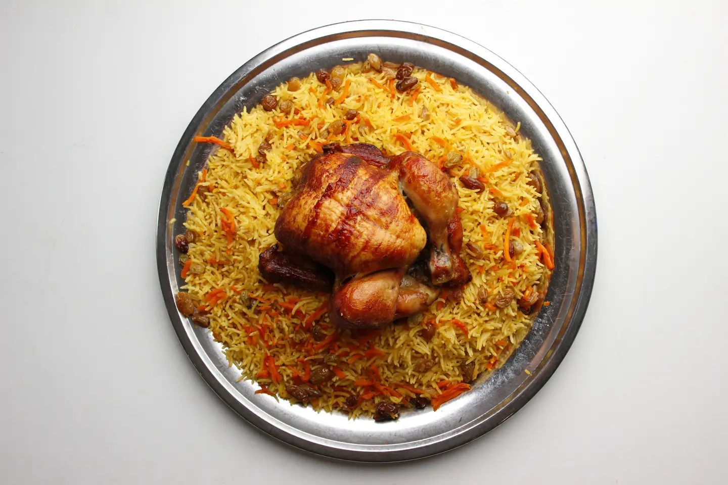 Grilled Chicken With Rice - Quarter Of A Chicken