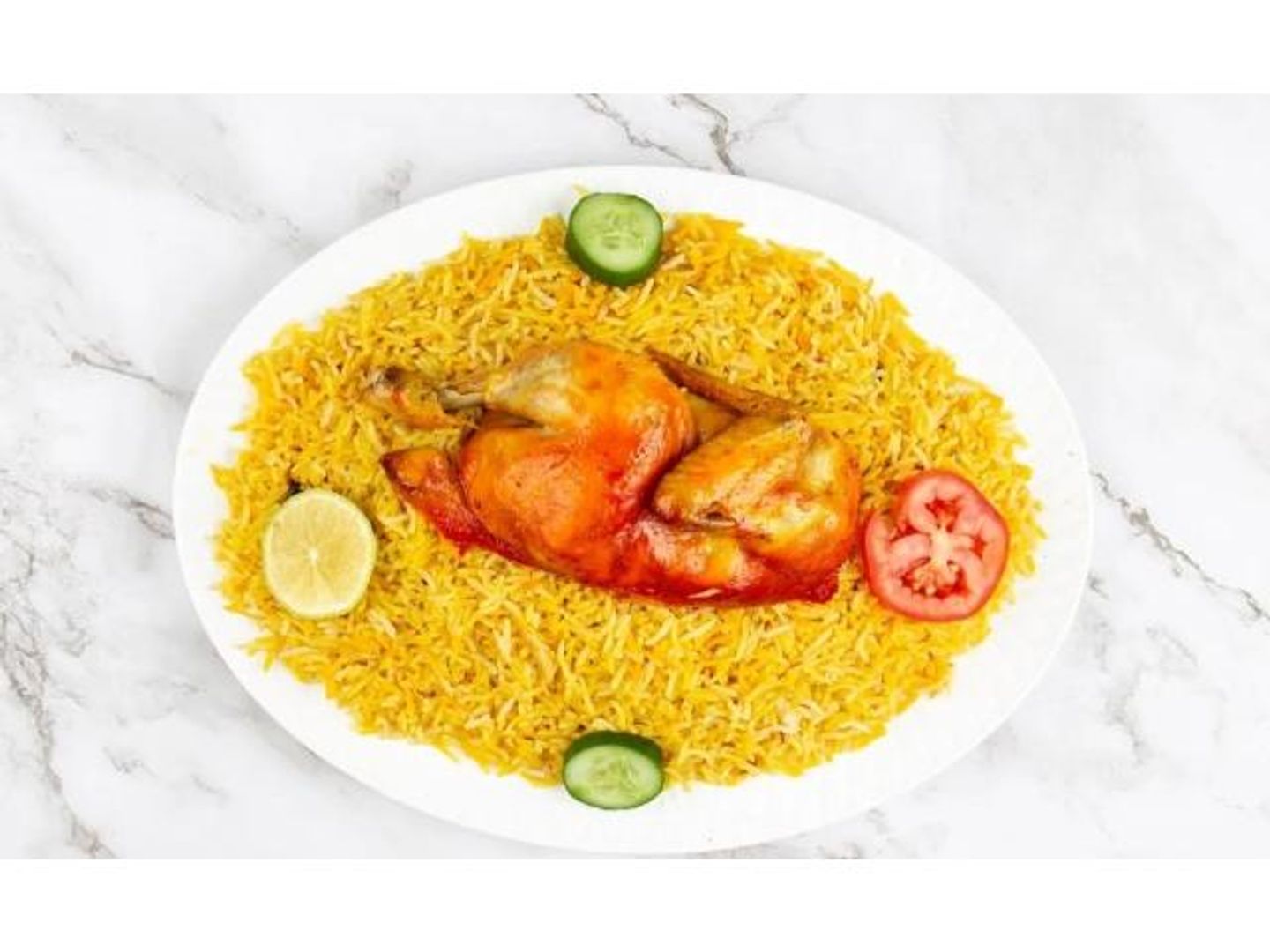 نص دجاج مندي - نص مندي رز مثلوثه
