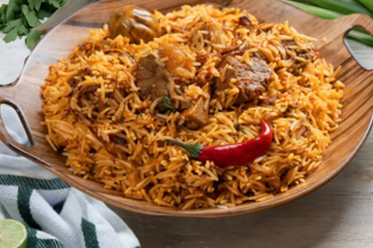 لحم نعيمي - رز احمر