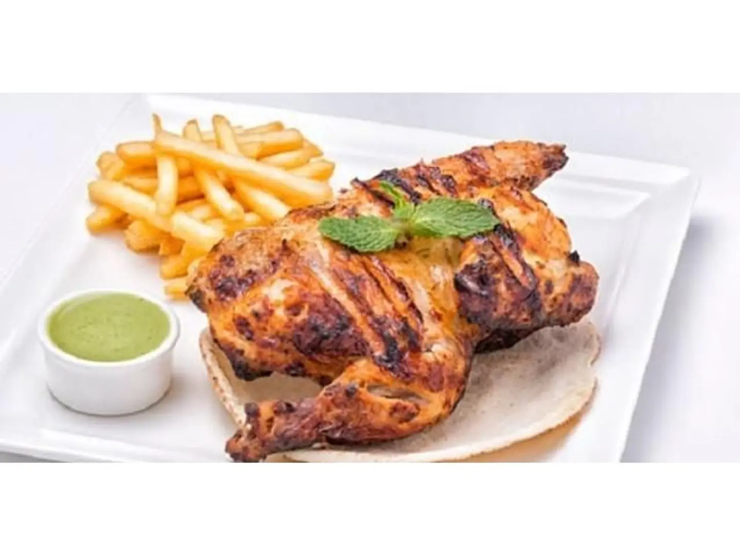 Plain Charcoal Chicken - Half