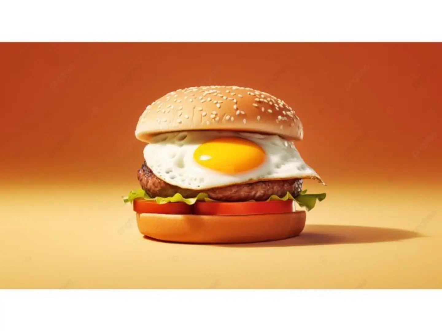 Beef Burger With Egg - Sandwich