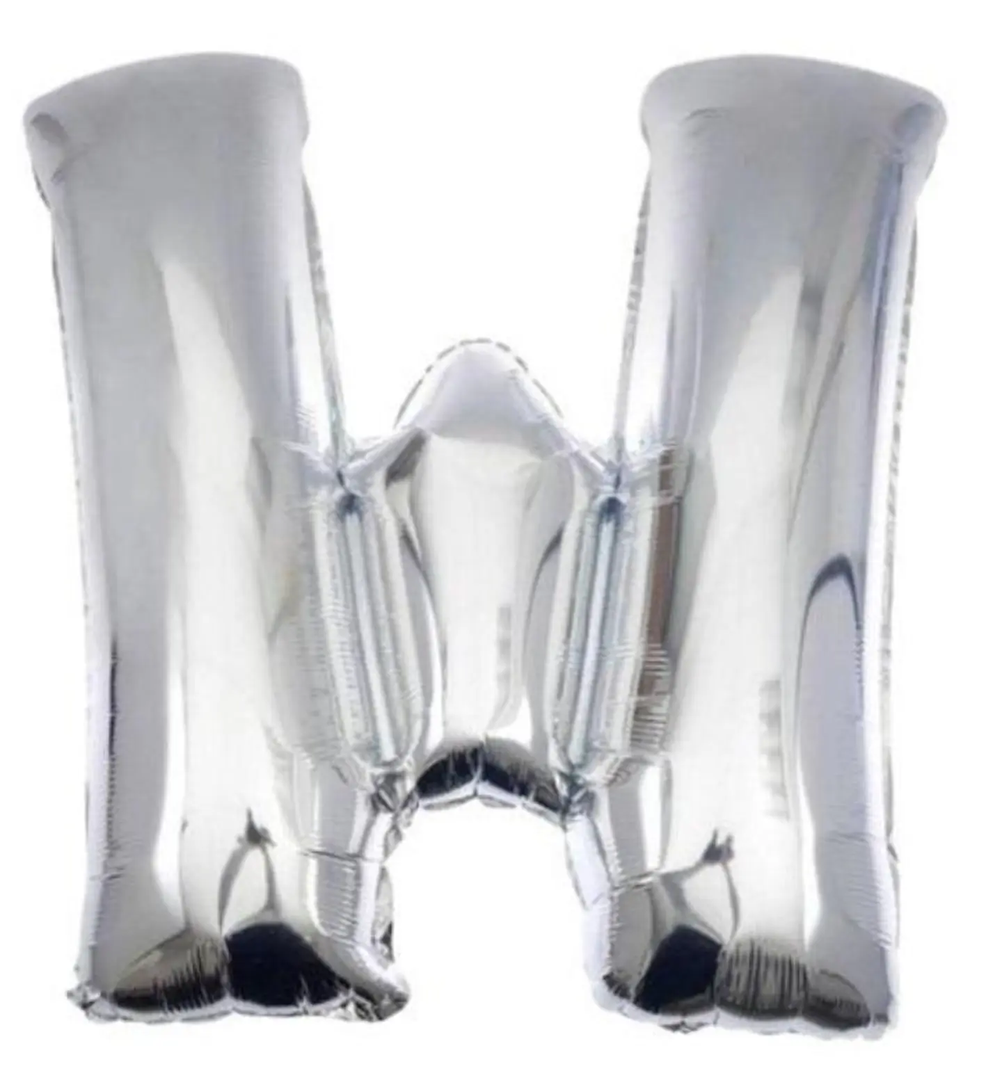 بالون بحرف و - فضي