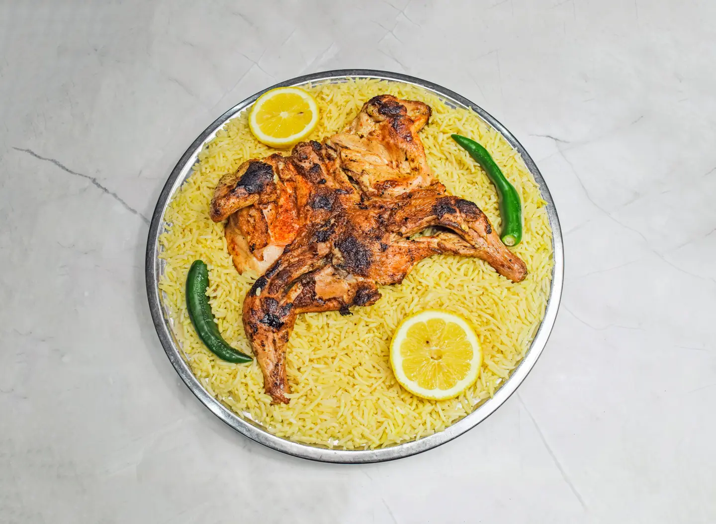دجاجة مندي - بدون رز