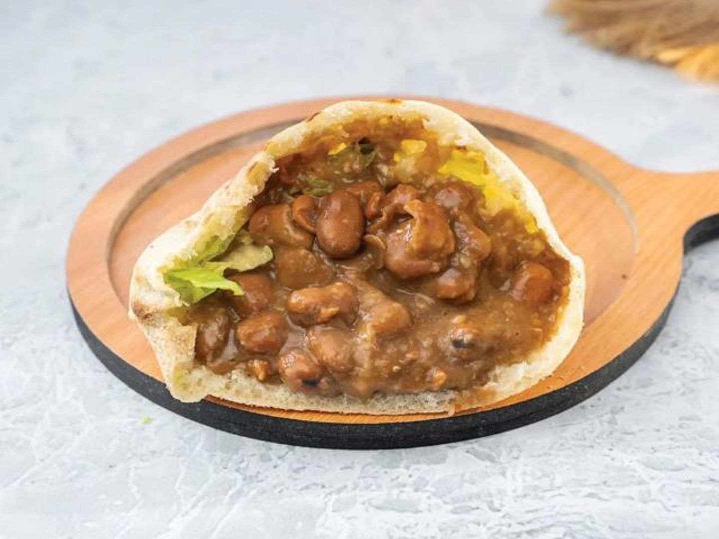 Foul - Saj Bread