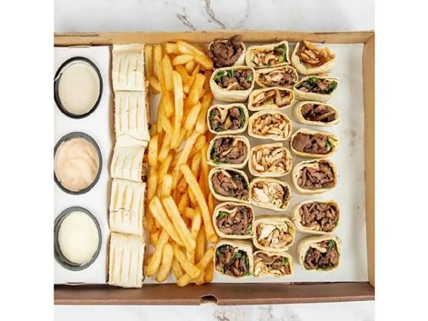 Arabic Shawarma Mix With Chicken And Meat - Regular Plate
