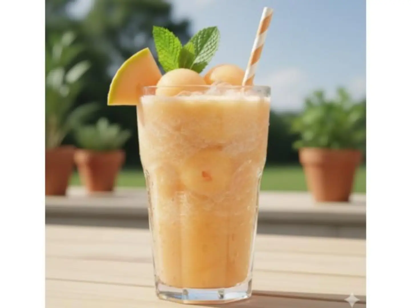 Melon Juice With Milk - Cup