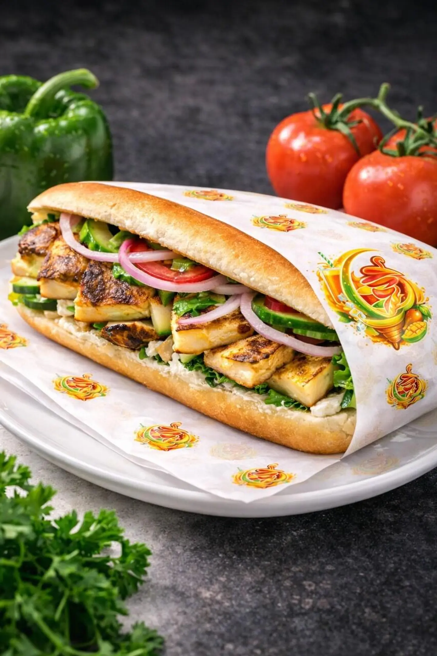 Halloumi Sandwich - ½ Sandwich