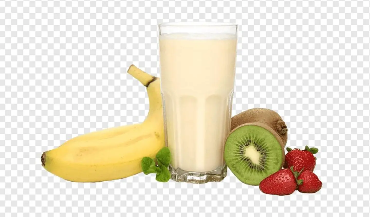 ميلك شيك فواكه - وسط