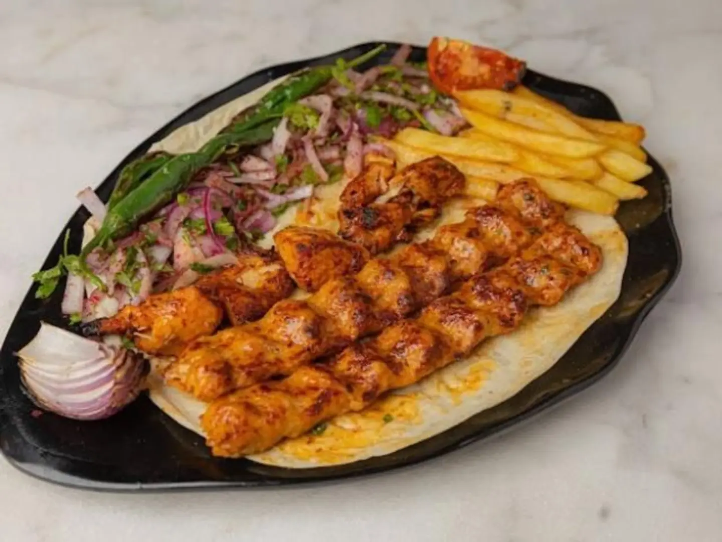 Chicken Plate - 4 Skewers