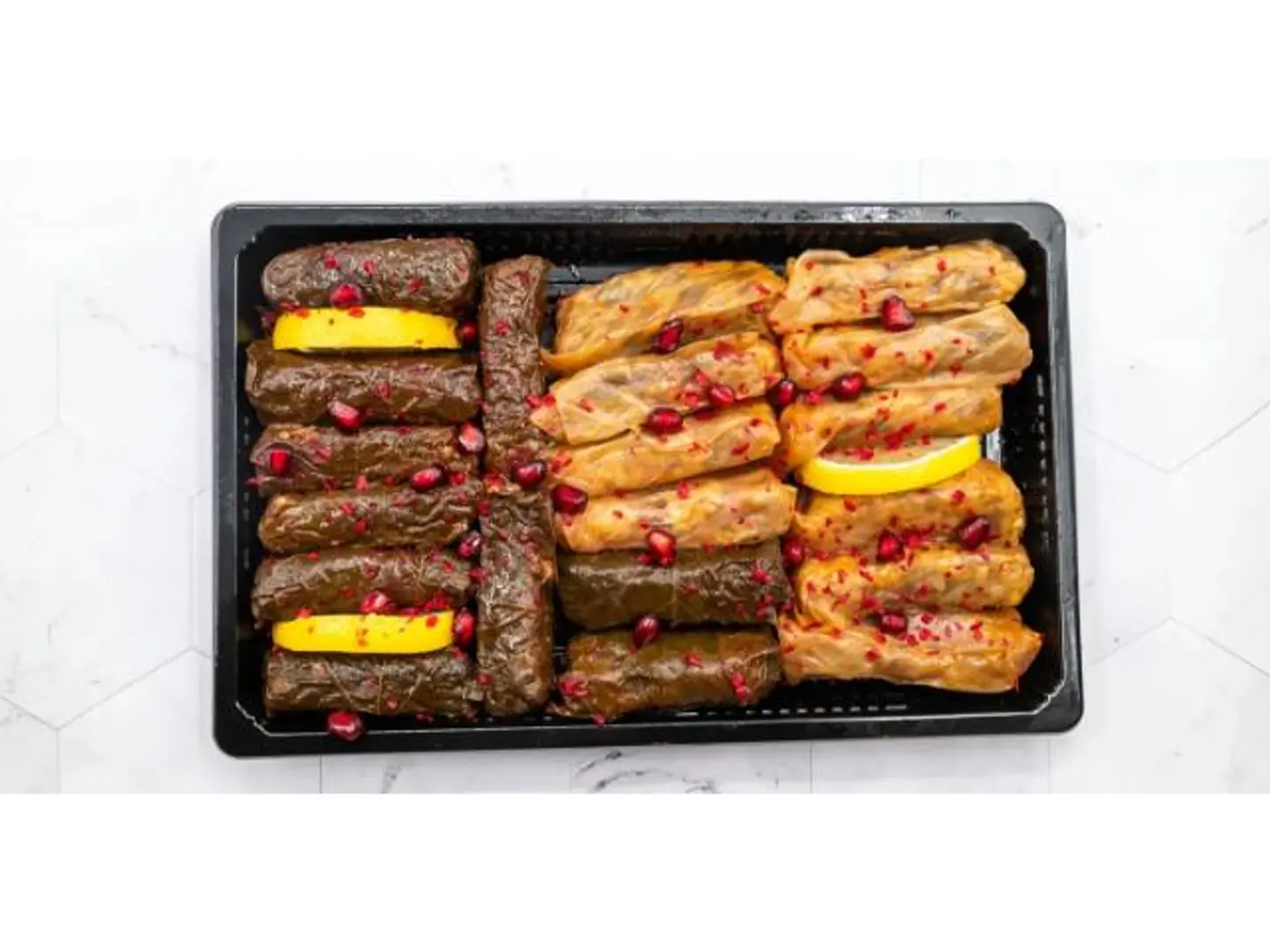Mixed Grape Leaves And Stuffed Cabbage - 30 Pieces