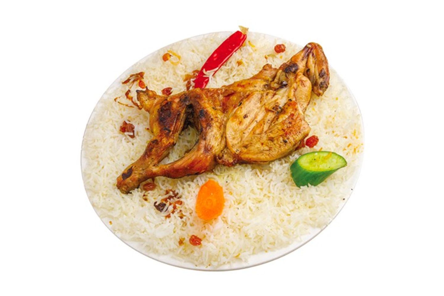 نص دجاج مظبي - بدون الرز