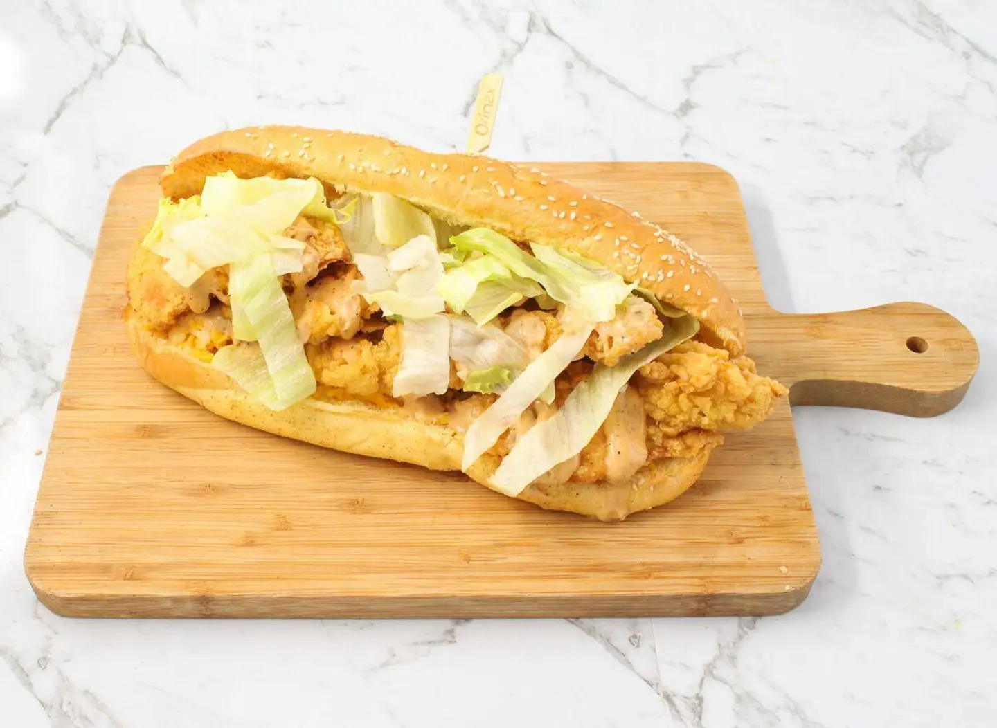 Pane Chicken With Potatoes With Spaghetti - A Quarter Of A Kilo