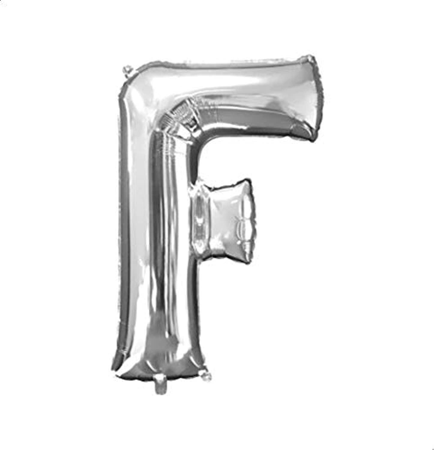 بالون بحرف ف - فضي